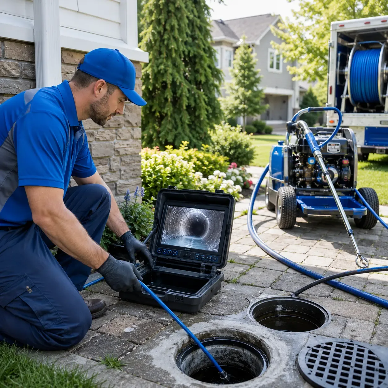 Outdoor drain cleaning professionals serving Albrightsville, PA