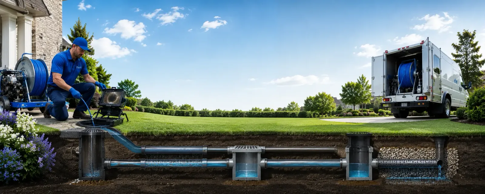 Outdoor drain cleaning information for Albrightsville, PA